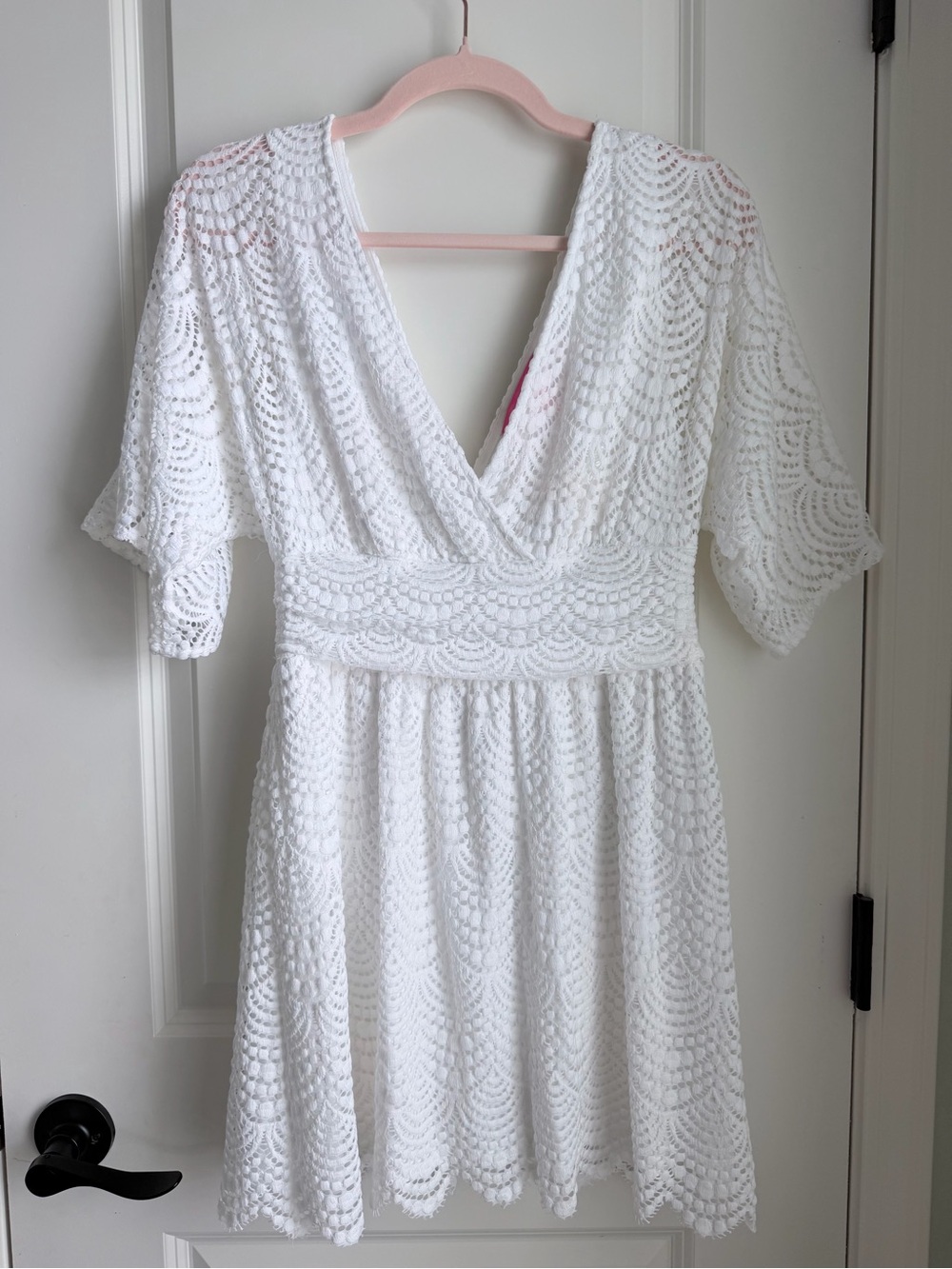 Lilly Pulitzer White Lace V-Neck romper Dress